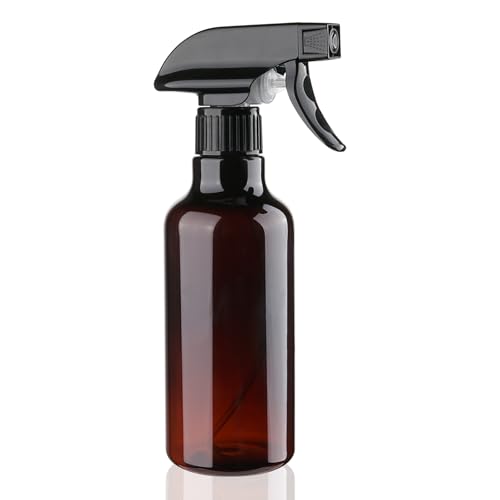 12oz/350ml Plastic Spray Bottles 1 Pack, Adjustable Mist/Stream - color: 12oz-Brown