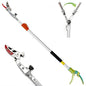 3.67-5.45Ft Extendable Cut & Tree Trimmer for Precision Gardening Pruning & Fruit picking, Long Reach Pruning Shears - Lightweight Aluminum Rust-Resistant Picker, Branch Bypass Loppers(1/2" Max Cut)