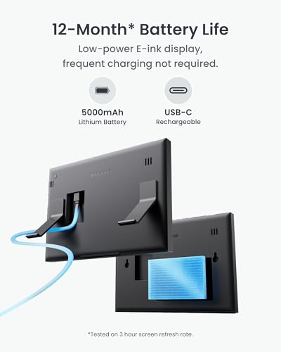 SwitchBot E-Ink Home Dashboard, WiFi Weather Station with Family Calendar
