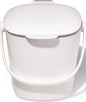 OXO Good Grips Easy-Clean Compost Bin, White, 0.75 Gal - color: White, size: 0.75 Gallon