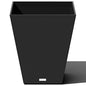 Veradek Pure Series Nobleton Planter - Tapered Square Outdoor Planter - color: Black, size: 22 inch