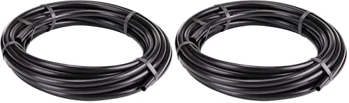 Raindrip 062005P 0.710-Inch Drip Irrigation Supply Tubing, 50-Foot, Black (Pack of 2) - For Drippers, Emitters, Parts, and Systems - Made With Polyethylene - size: 50 ft, style: Pack of 2
