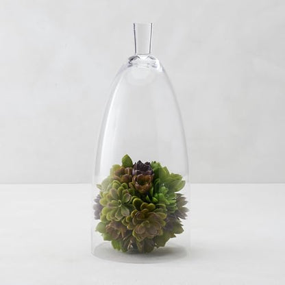 Z Gallerie Jules Cloche Hand-Blown Glass Display Dome, Clear,Small - size: 6.5" DIAMETER 15" TALL