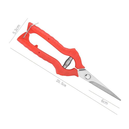 Stainless Steel Garden Snips and Herb Scissors, Flower Shears for Cutting Fresh Flowers with Comfort Grip Handles, Pruning Snips for Home Garden