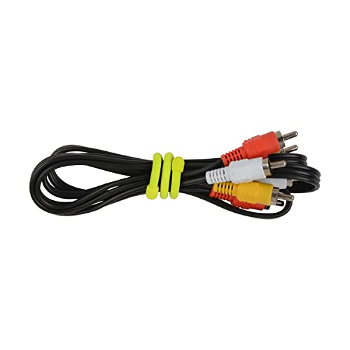 Nite Ize Original Gear Tie, Reusable Twist Tie, 6 Inch, Yellow, 2 Pack