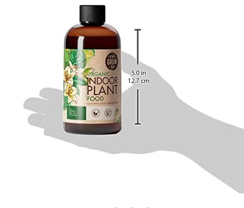 Organic Indoor Plant Food, Nutrient-Rich Formula for Houseplants, 8oz - size: 8 ounces