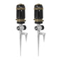 RESTMO 2 Pack Gear Drive Sprinkler with Step Spike Base, Brown - color: Brown, size: 2 Pack