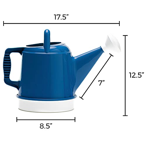 Bloem Watering Can Deluxe 2 Gallon (256 Fl Oz) Classic Blue - color: Classic Blue, size: 2.5 Gallon
