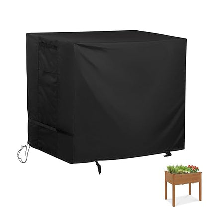 Outdoor Raised Garden Bed Cover for Best Choice Products 34x18x30in Raised Garden Bed, Outdoor Planter Box Stand Cover for Mobile Elevated Wood Planter/Planting Bed - size: 34.5"L x 18.5"D x 29"H