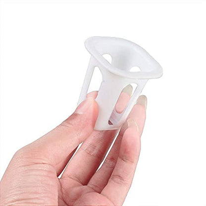 100 Pack 1.77" Garden Net Pots Cups, Slotted Mesh Pot Baskets, White - size: 1 inch（Square style）-100 Pack