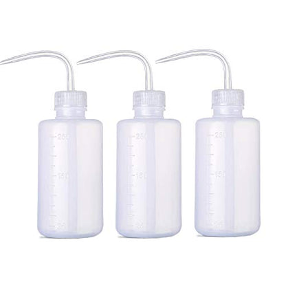 BEADNOVA Squeeze Bottle Plant Watering Bottle 250ml 8oz Small Wash Squeeze Plastic Small Watering Can for Indoor Plants Succulent Can (3pcs) - color: 250ml, 3pcs