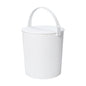 Hachiman Extra Large Bucket, 5.3 Gallon Heavy Duty Bucket with Lid & Handle - color: White, size: Extra Large