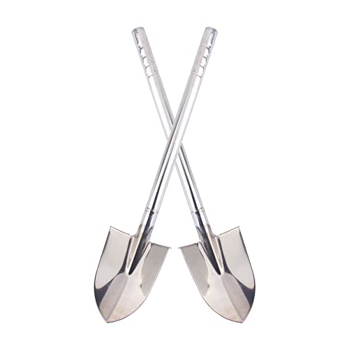 Stainless Steel Garden Shovel Hand Tool Digging Weeding Seeding Turning Soil 23.6-Inch 60CM - color: 60cm shovel