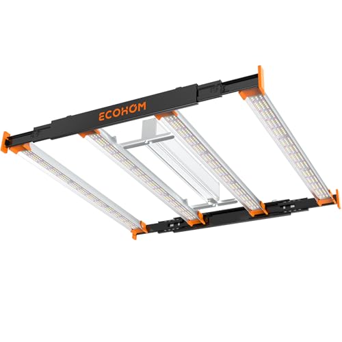 ECOHOM Bar 320W LED Grow Light, Full Spectrum, Dimmable, Daisy Chain, High PPFD, 3x3 Coverage, for Indoor Plants Seed Starting, Vegs and Bloom, Retractable, Pro Lamp for Grow Tent Commercial Use - size: 320