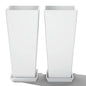 FENCY Set of 2 Tall Outdoor Planters for Climbing Plants, White - color: White-square Classic