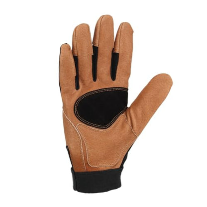 Carhartt Men's High Dexterity Reinforced Secure Cuff Glove - color: Black Barley, size: Large