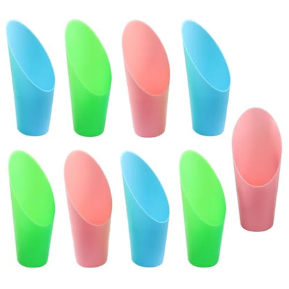 9 Pcs Bonsai Soil Scoops Plastic Garden Shovels, Colorful - style: Blue-pink-green(9pcs)