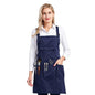 Nanxson Apron with Pockets Cross Back Apron for Hair Stylist,Salon - color: Navy