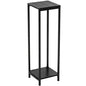 TOSKING 2-Tier Wide & Tall Plant Stand Indoor, Modern Metal Shelf, Black - color: Black-2-tier 41''