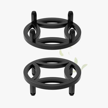 Zhongma 2 Pack 8.7" Low Plant Stand, Fully Assembled Heavy Duty Pot Riser - size: 2 Pack 8.7" Metal Plant Stand