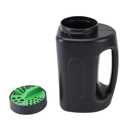 Handheld Fertilizer Spreader, 2L Capacity Hand Feed Shaker Spreader, Reusable ABS PP Lawn Seed Spreader for Gardening Agriculture Lawn, 5.5x9.6x3.9in