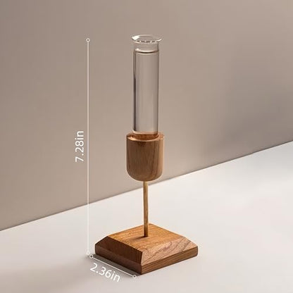 2Pcs Plant Propagation Vases with Wooden Stand