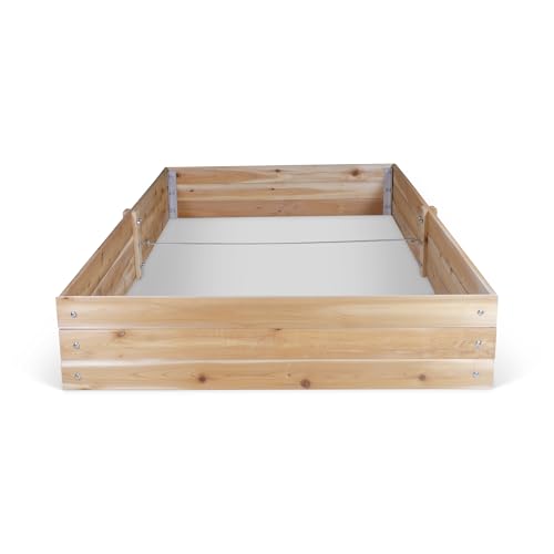 Infinite Cedar Select Cedar Raised Garden Bed (4' x 8' x 10.5" H) - size: 4' x 8' x 10.5" H