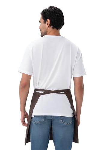 Chef Works Unisex Half Bistro Server Apron - color: Espresso, 1 Pack