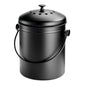 iDesign 1.3 Gallon Compost Bin with Double Filtration System - Matte Black - color: PC Matte Black