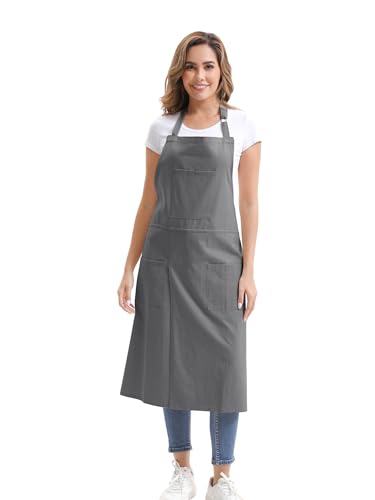 Nanxson Pottery Apron Split Leg with 3 Pockets & Adjustable Buckle - color: Grey
