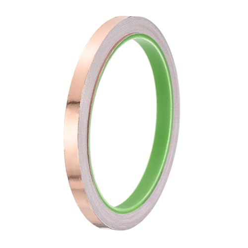 PATIKIL Copper Foil Tape 0.39 Inch x 33 Feet 0.05mm Thick Double Sided Conductive Adhesive EMI Shielding for Electronics, Circuits, Grounding - size: 0.39 Inch x 33 Feet