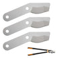 Adnee 3 Pcs SK5 Steel Lopper Replacement Blade-Bypass Lopper Blade for Tree Trimming-Replacement Blades Garden Tools Fit for PowerGear2 - color: 3 Pcs-silver