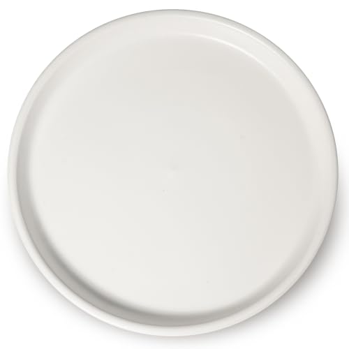 Ceramic Plant Saucer - 12 Inch Plant Tray for Pots Large Plant Plate to Catch Water Indoor Plants Large Plant Drip Tray for Drainage Round Flower Pot Saucer White - color: White, size: 12 Inch (1 Pack)