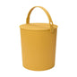 Hachiman Extra Large Bucket, 5.3 Gallon Heavy Duty Bucket with Lid & Handle - color: Mustard, size: Extra Large