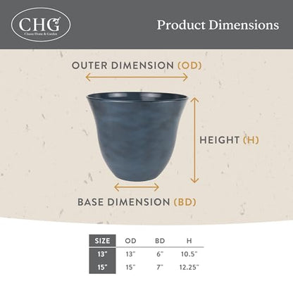 13" Honeysuckle Planter in Bamboo - color: Bamboo, size: 13"
