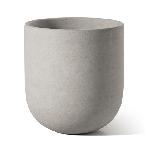 LE TAUCI 6 Inch Ceramic Plant Pot, Small Indoor Planter, Neutral Gray - color: Neutral Gray, size: 6 Inch