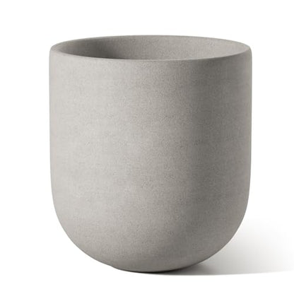 LE TAUCI 6 Inch Ceramic Plant Pot, Small Indoor Planter, Neutral Gray - color: Neutral Gray, size: 6 Inch