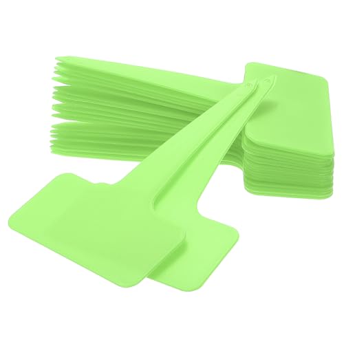 uxcell 100Pcs 4 Inch Plant Labels Large T-Style Garden Marker Plant Tags Garden Labels for Flower Beds,Pots Vegetables Light Green - color: Light Green
