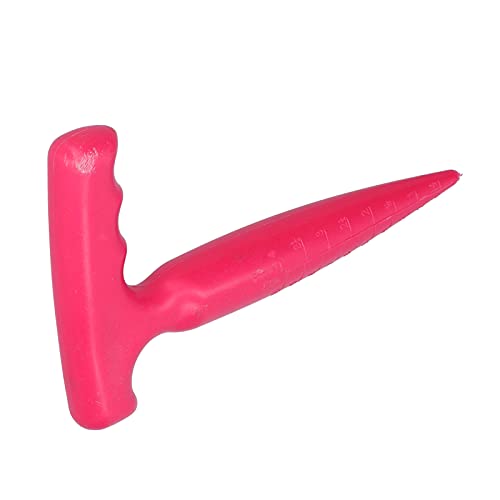 Fdit Garden Hole Puncher, Ergonomic Practical Transplanting Tool for Seedling Planting Plastic Roseate 18 x 11.5cm 1 Piece - color: Roseate