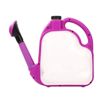 1 Gal Purple Clear Plastic Foldable Watering Can - color: Purple, size: PURPLE-4L