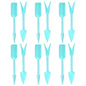 M METERXITY 3-Set Mini Gardening Tools, Plastic 2-in-1 Portable Garden Shovel Hand Tools Set Digging Scoops Kits for Plant/Seedlings/Transplanting/Succulent/Bonsai [Blue] - color: Blue