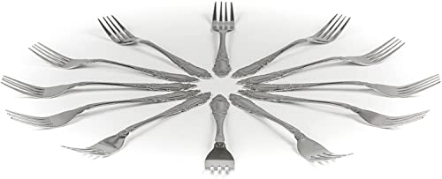 DecorRack 36 Piece Stainless Steel Dinner Forks, 7.5 in, Dishwasher Safe - size: 36 Pack
