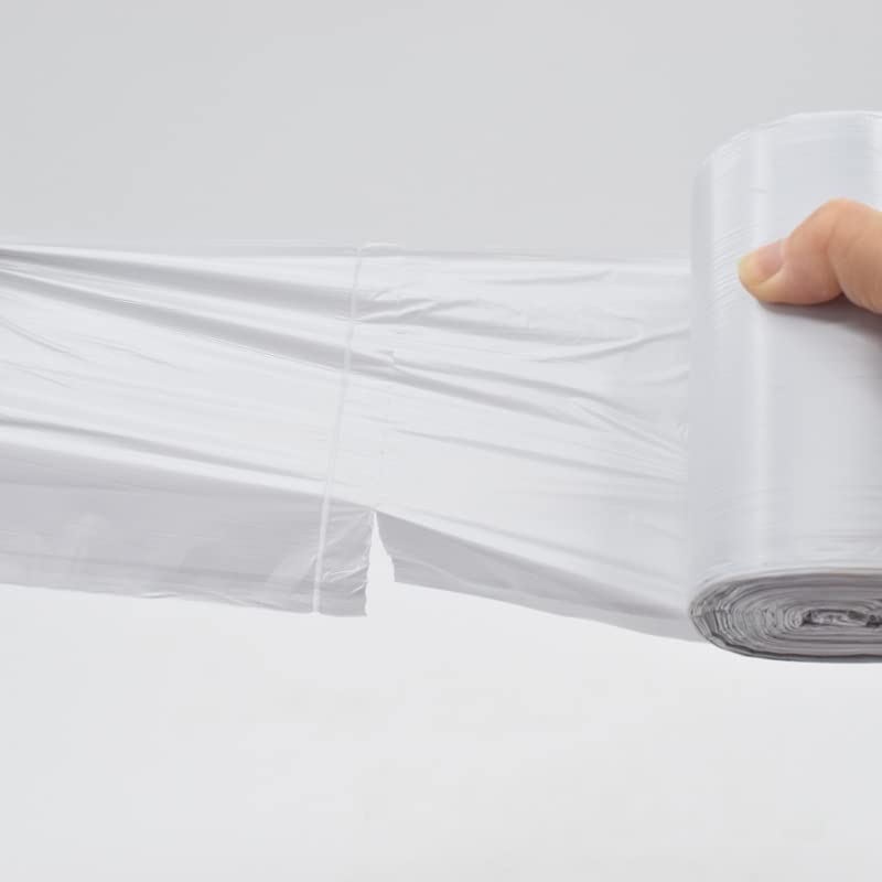 SUBEKYU Mini Trash Bags for Mini Desktop Wastebasket,105 Count Total - color: white trash bag
