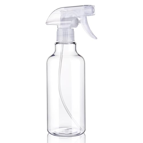 16.9oz/500ml Plastic Spray Bottles 1 Pack, Adjustable Mist/Stream - color: 16.9oz-Clear