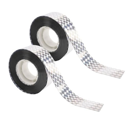 2 Roll Bird Scare Tape Ribbon Reflective Ribbon to Keep Birds Away from Garden Double Sided Holographic Birds Scare Tapes 328 Ft Bird Flash Tape Deterrent Tapes Outdoor Pigeon Woodpecker Repellent