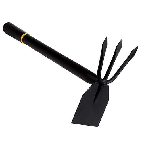 Hoe and Cultivator, Hoe Garden Tool, Hand Hoe Cultivator Garden Tool, Thickened Manganese Steel, Garden Hoe for Weeding, Planting, Loosening Soil, Digging，No Assembly Required