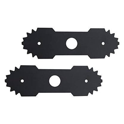 AMTHKNO 2-Pcs 9 inch Heavy-Duty Edger Blade for Ryobi Edger RY13050 RY13050A RY15518 RY40030 P2300, Replaces 638006008 638006007, 1" Center Hole - Quenched Steel