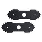 AMTHKNO 2-Pcs 9 inch Heavy-Duty Edger Blade for Ryobi Edger RY13050 RY13050A RY15518 RY40030 P2300, Replaces 638006008 638006007, 1" Center Hole - Quenched Steel