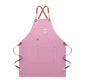 Dulabi Apron, Adjustable Chef Apron for Women and Men with Large Pockets, Cooking Kitchen Apron with Back Straps - color: Pink
