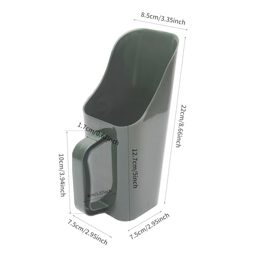 Garden Soil Scoop with Built‑in Sifter, Plastic Hand Shovel Trowel